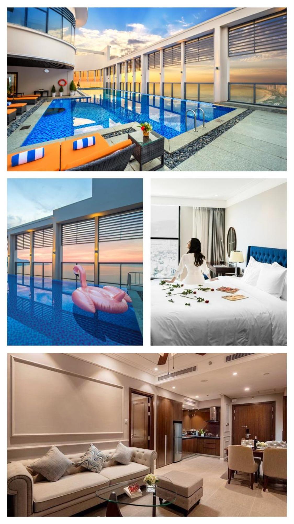 Luxury Apartment - Rooftop Swimming Pool - Beach Front - Hinata Apartment Da Nang Bagian luar foto